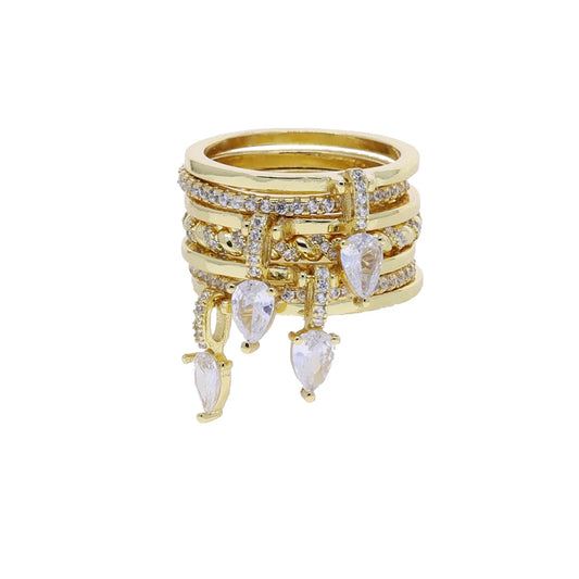 ALAYA Tear Droplet Rings