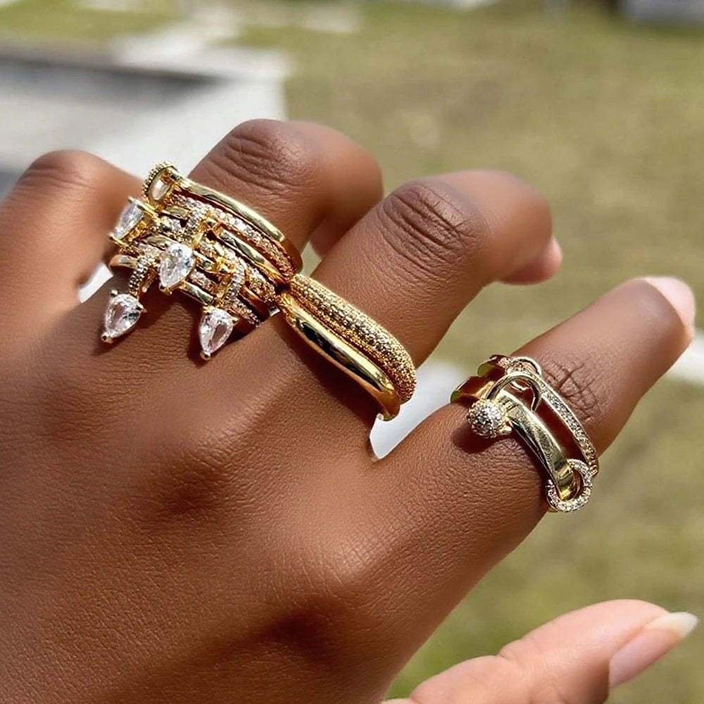 ALAYA Tear Droplet Rings