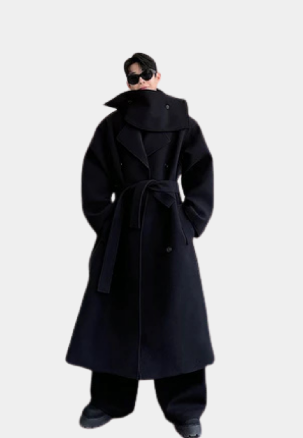 THICKENED WOOLEN SCARF COAT