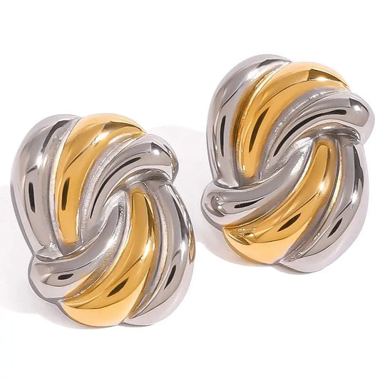 MIXED SPIRAL EARRING