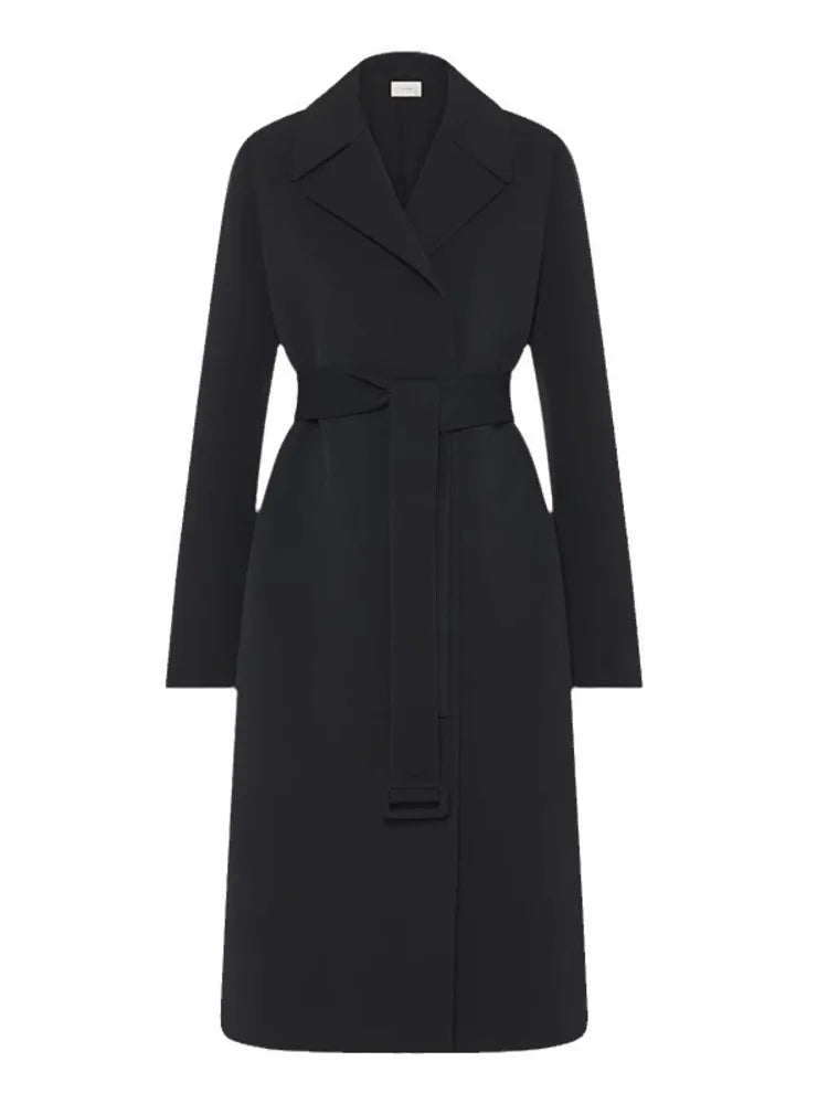 MESH TRENCH MIDI DRESS COAT