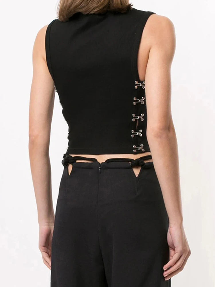 CORSET BUCKLE TANK