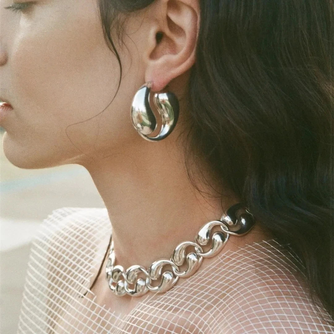 SPLICED HOOP EARRINGS