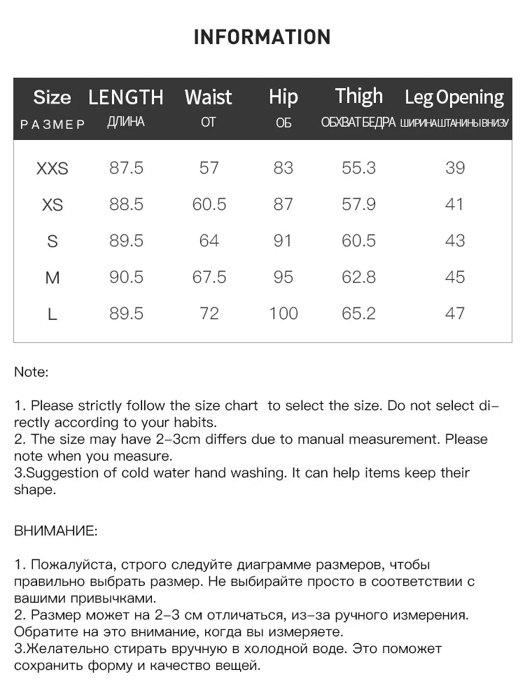 Full Length Black Straight Trousers