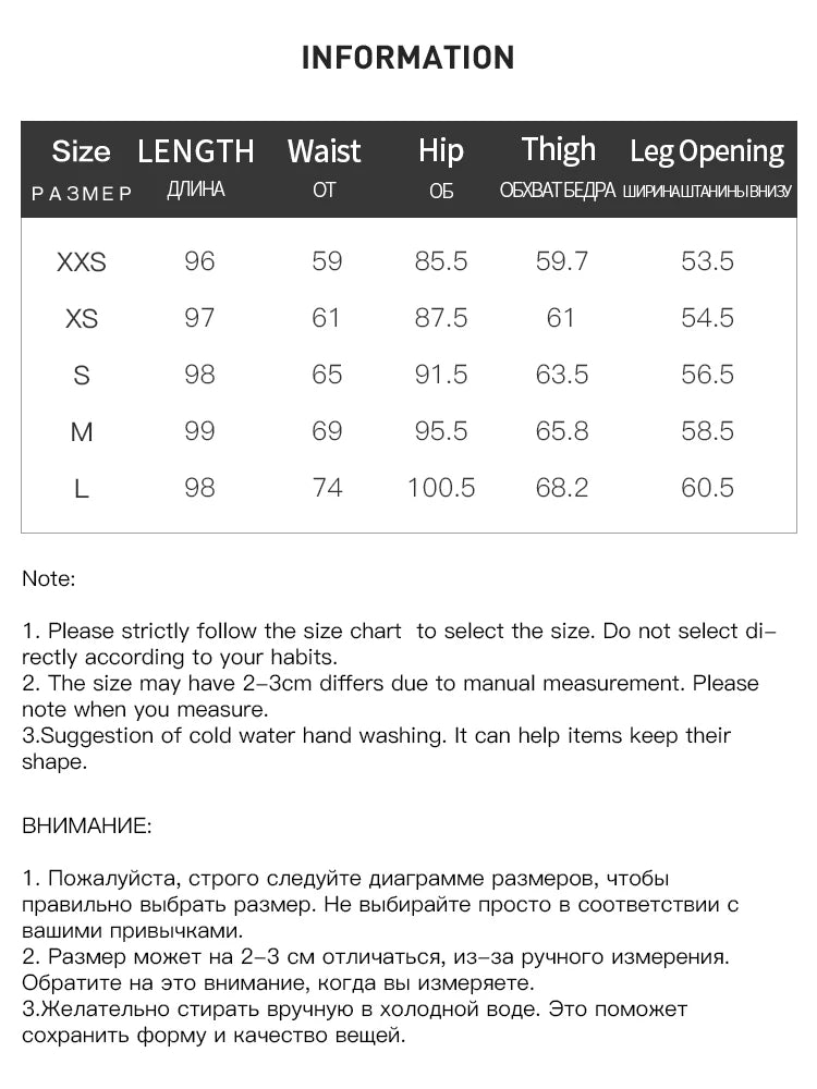 Full Length Black Straight Trousers