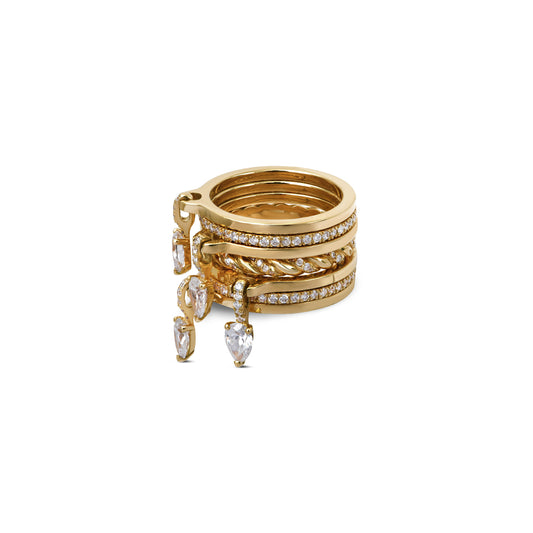 ALAYA Tear Droplet Rings