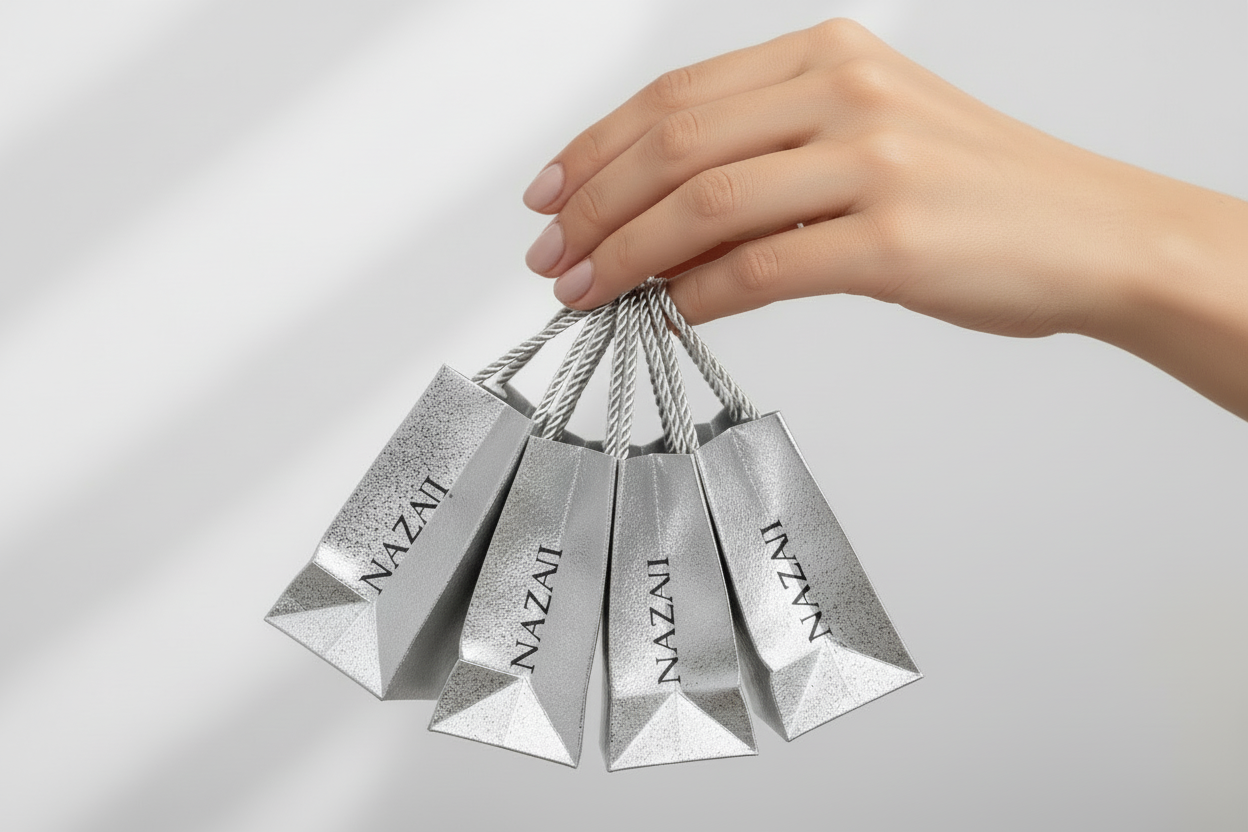 remove the ring and make the bags bigger- the logo is wrong use my logo for naz ani 